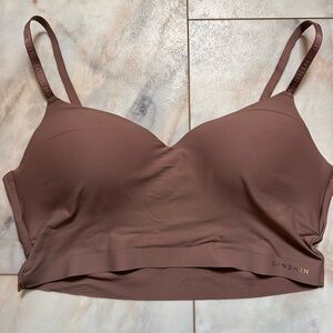 Danskin Mauve-Brown Seamless Bralette with Light Support